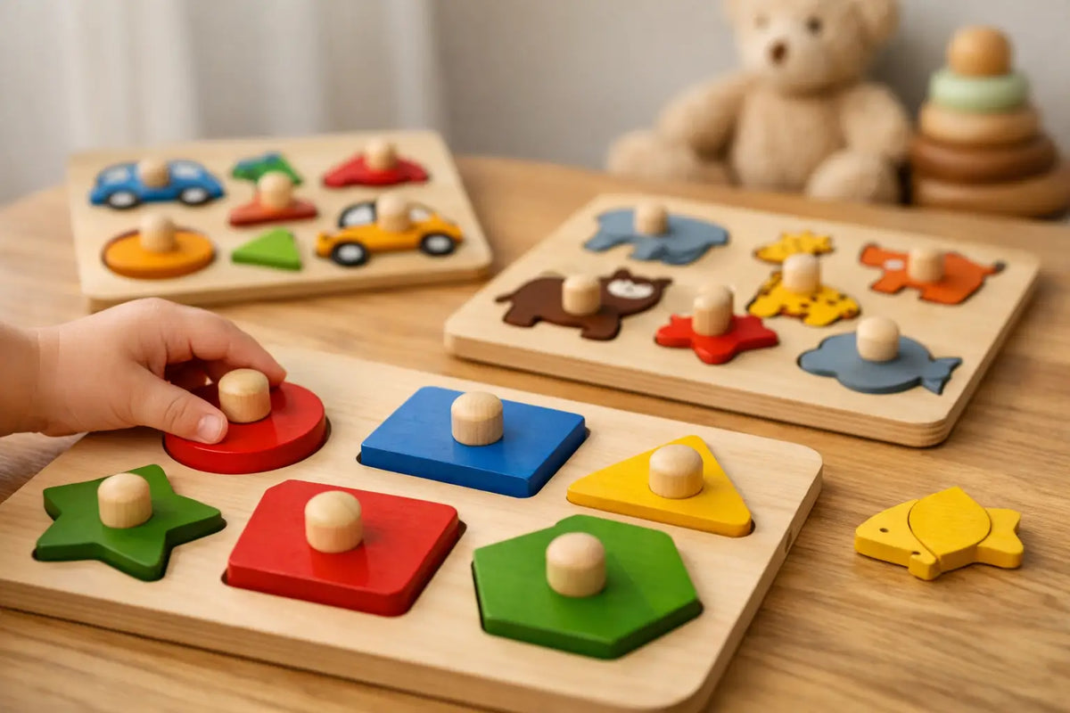 Wooden Peg Puzzles Toddlers Will Reach For