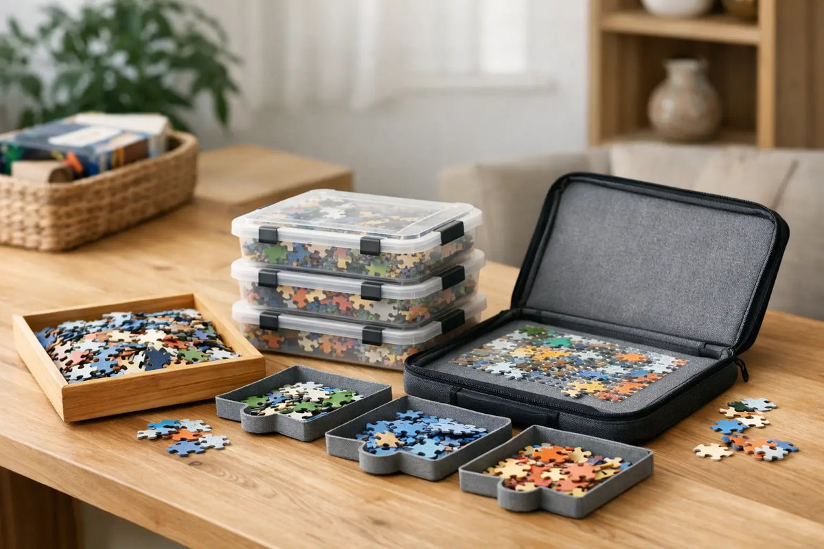 Puzzle Storage Ideas for a Calmer Family Table