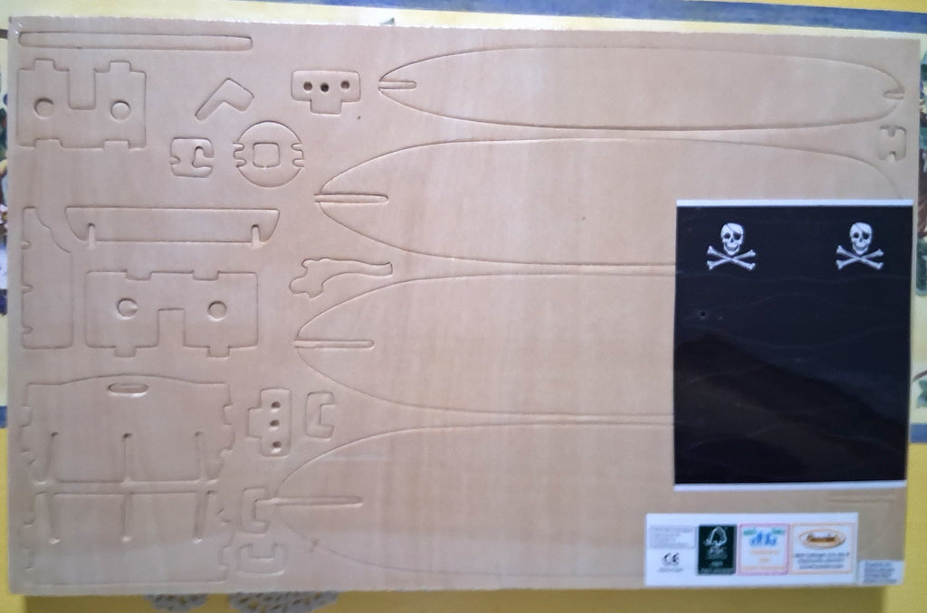 Pirate Ship Wood Crafted Construction Kit