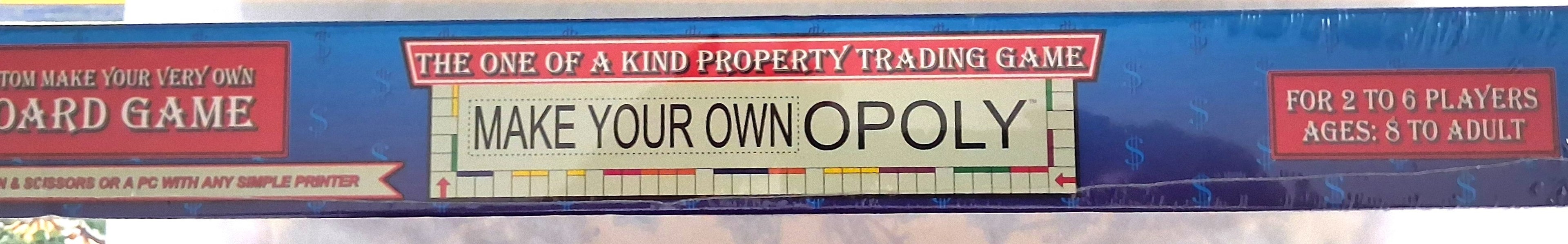 Custom Make Your Own Opoly Board Game BRAND NEW!