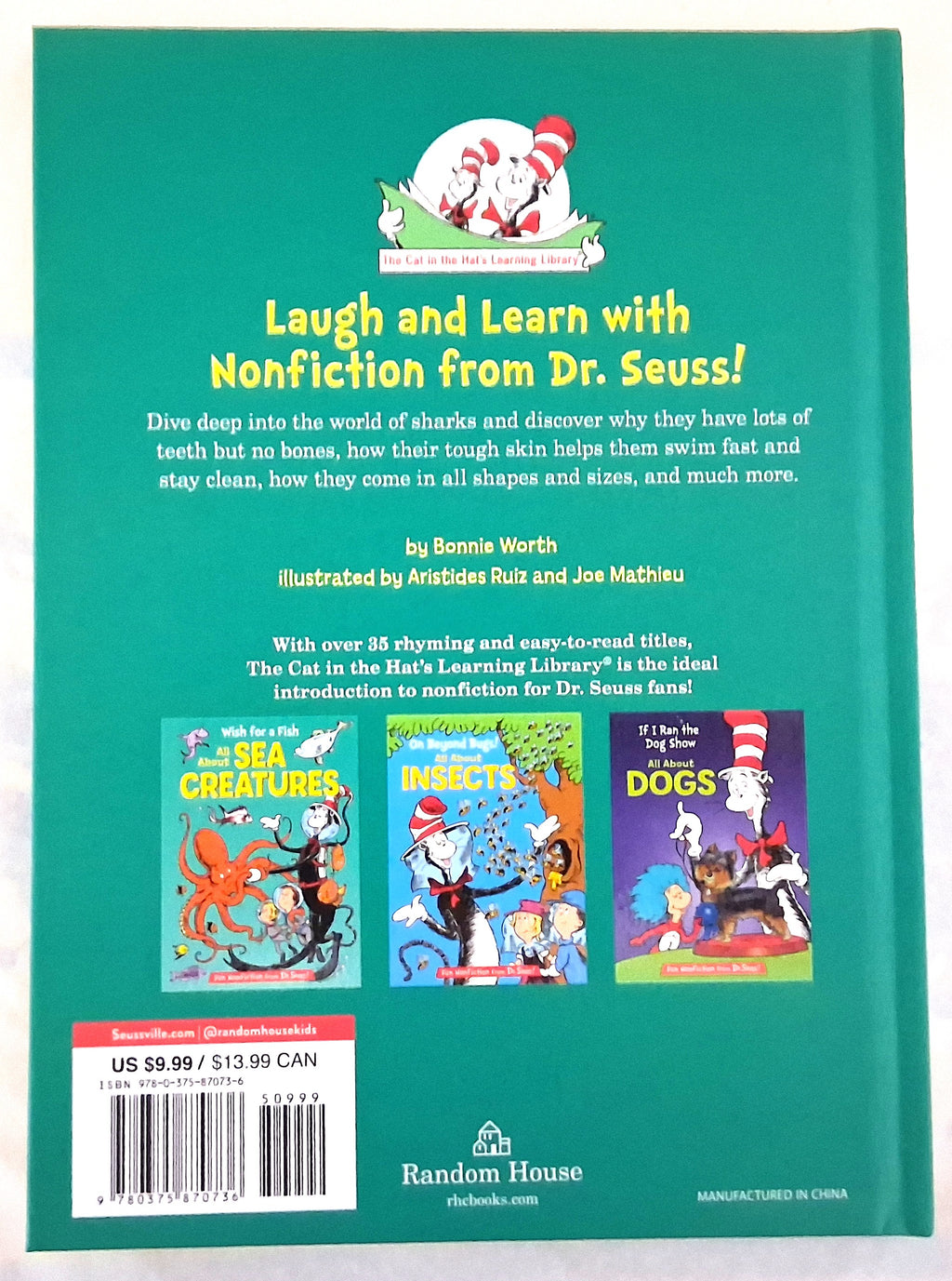 Dr. Seuss All About Sharks Fun Nonfiction Book