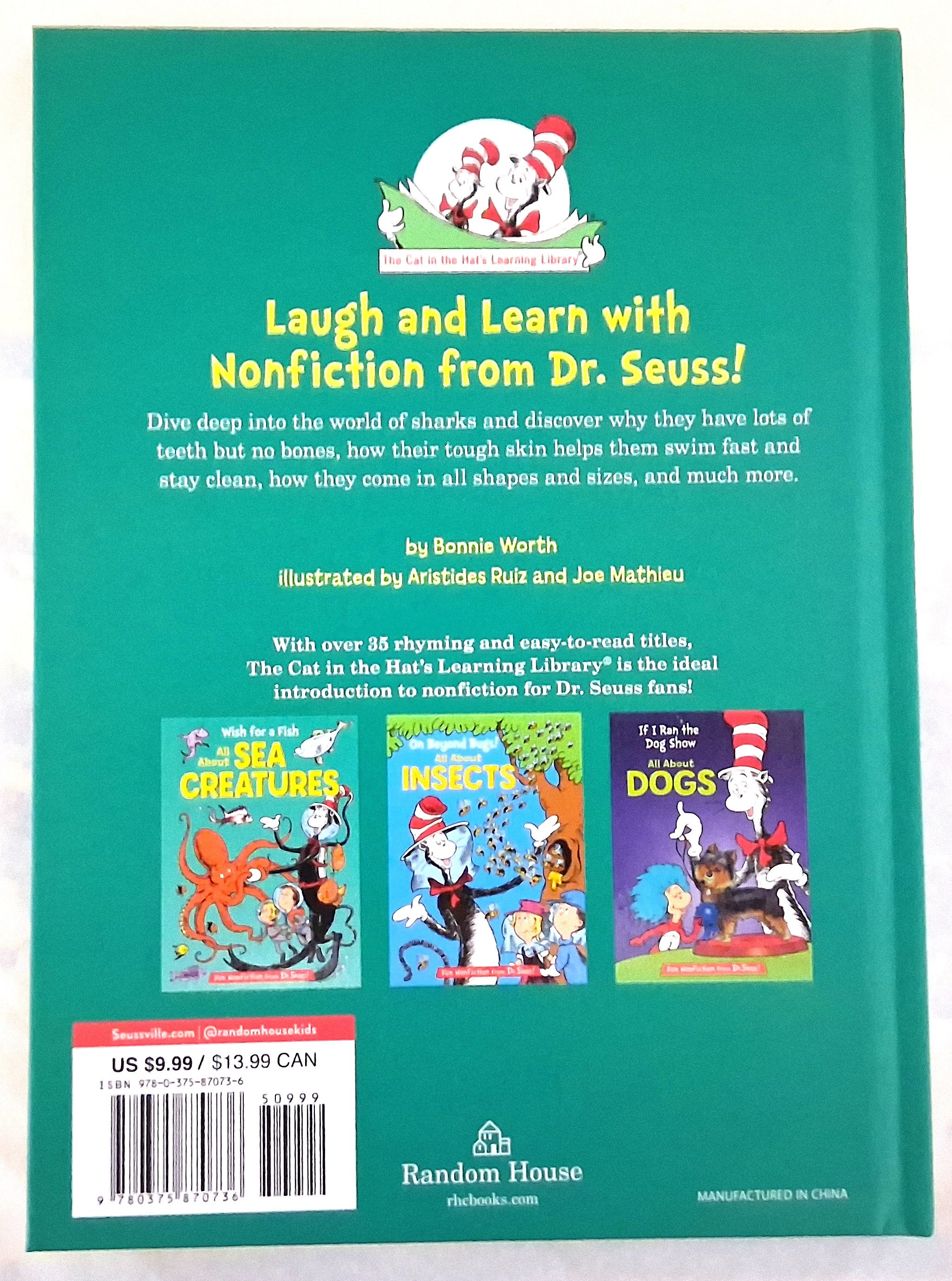 Dr. Seuss All About Sharks Fun Nonfiction Book