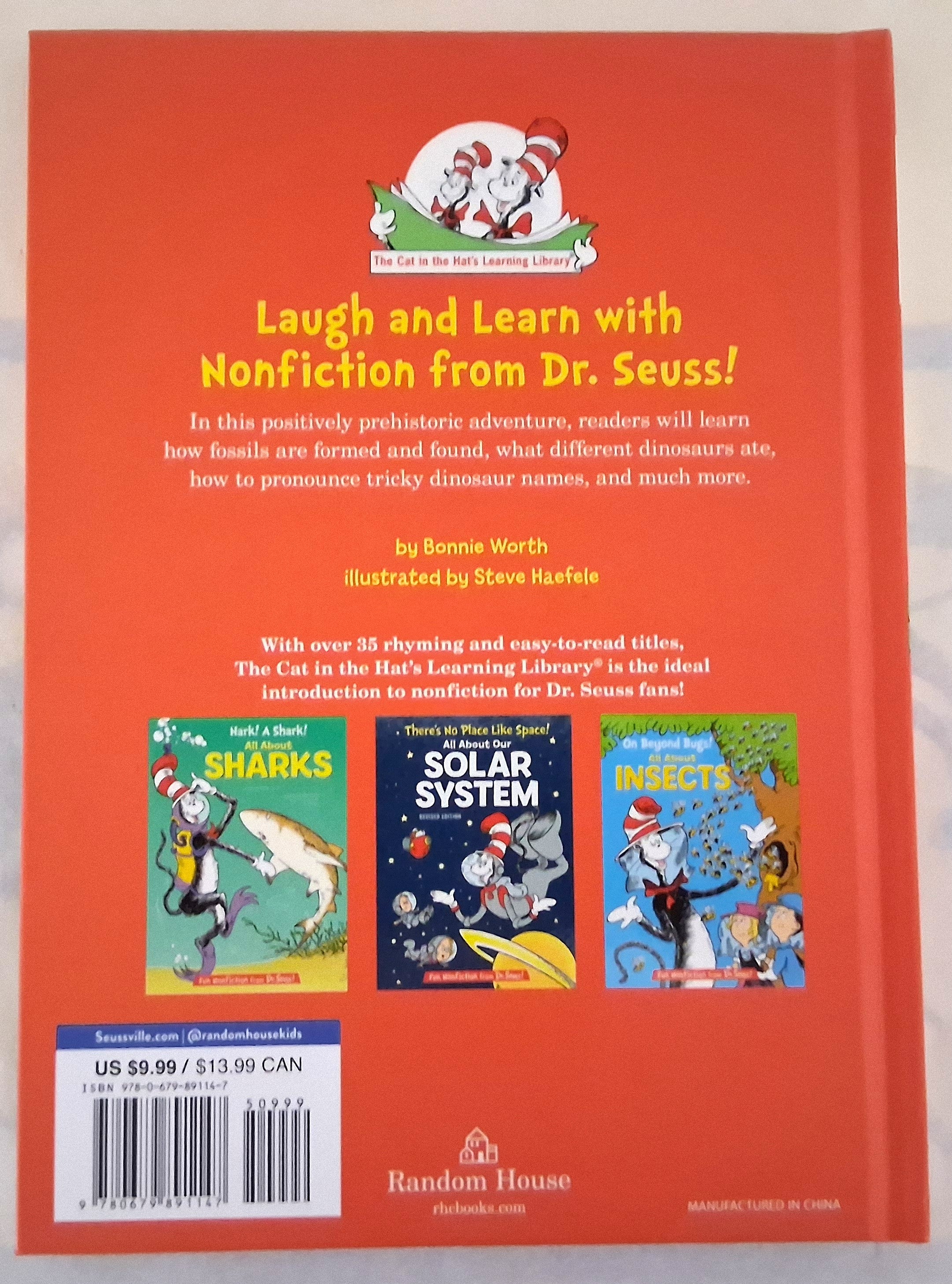Dr. Seuss All About Dinosaurs Book NEW
