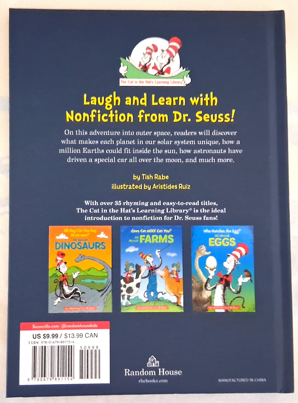 Dr. Seuss All About Our Solar System Fun Nonfiction NEW Book