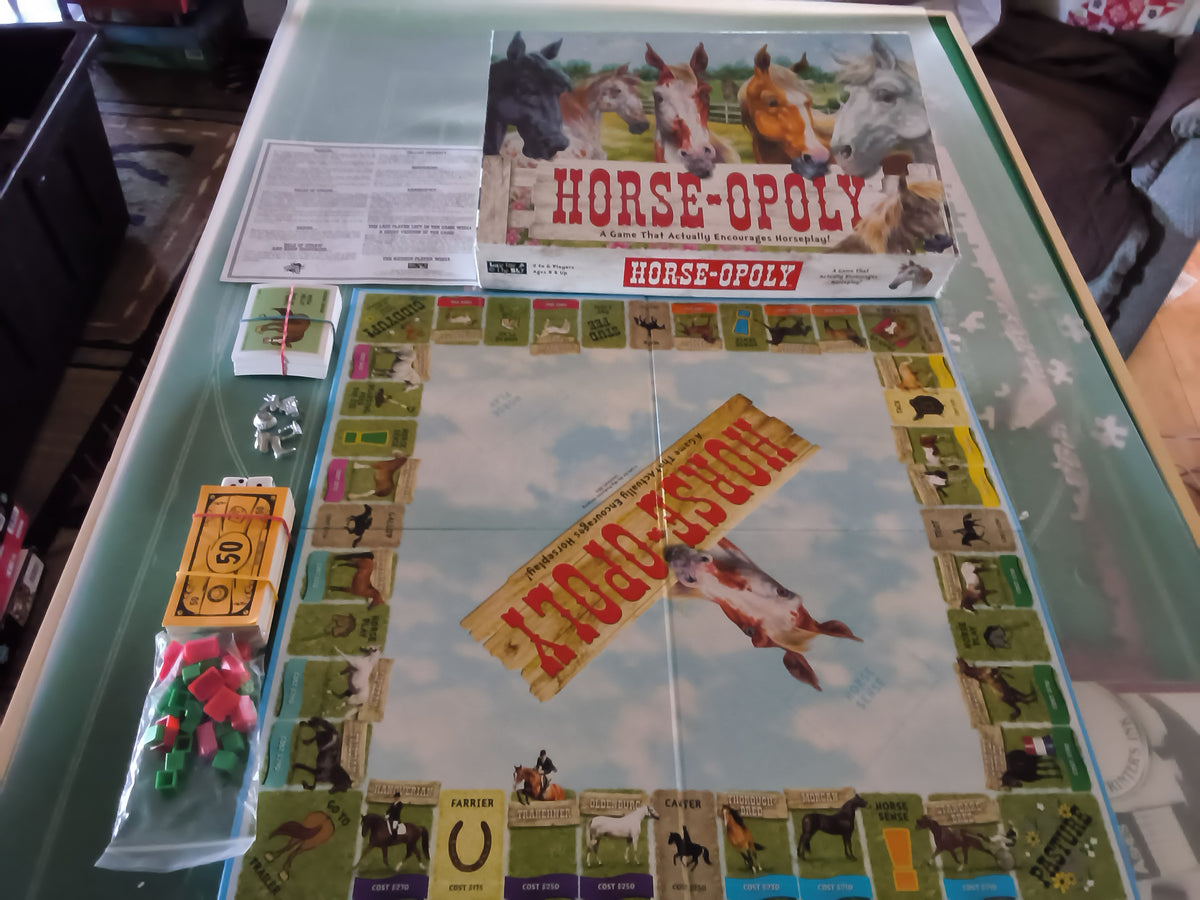 Horse Lovers Bundle – Horse-Opoly & HorseWise Board Games + 1000-Piece Horse Puzzle