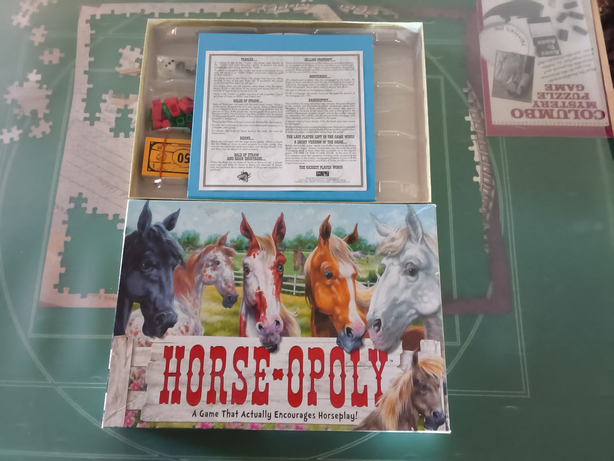 Horse Lovers Bundle – Horse-Opoly & HorseWise Board Games + 1000-Piece Horse Puzzle