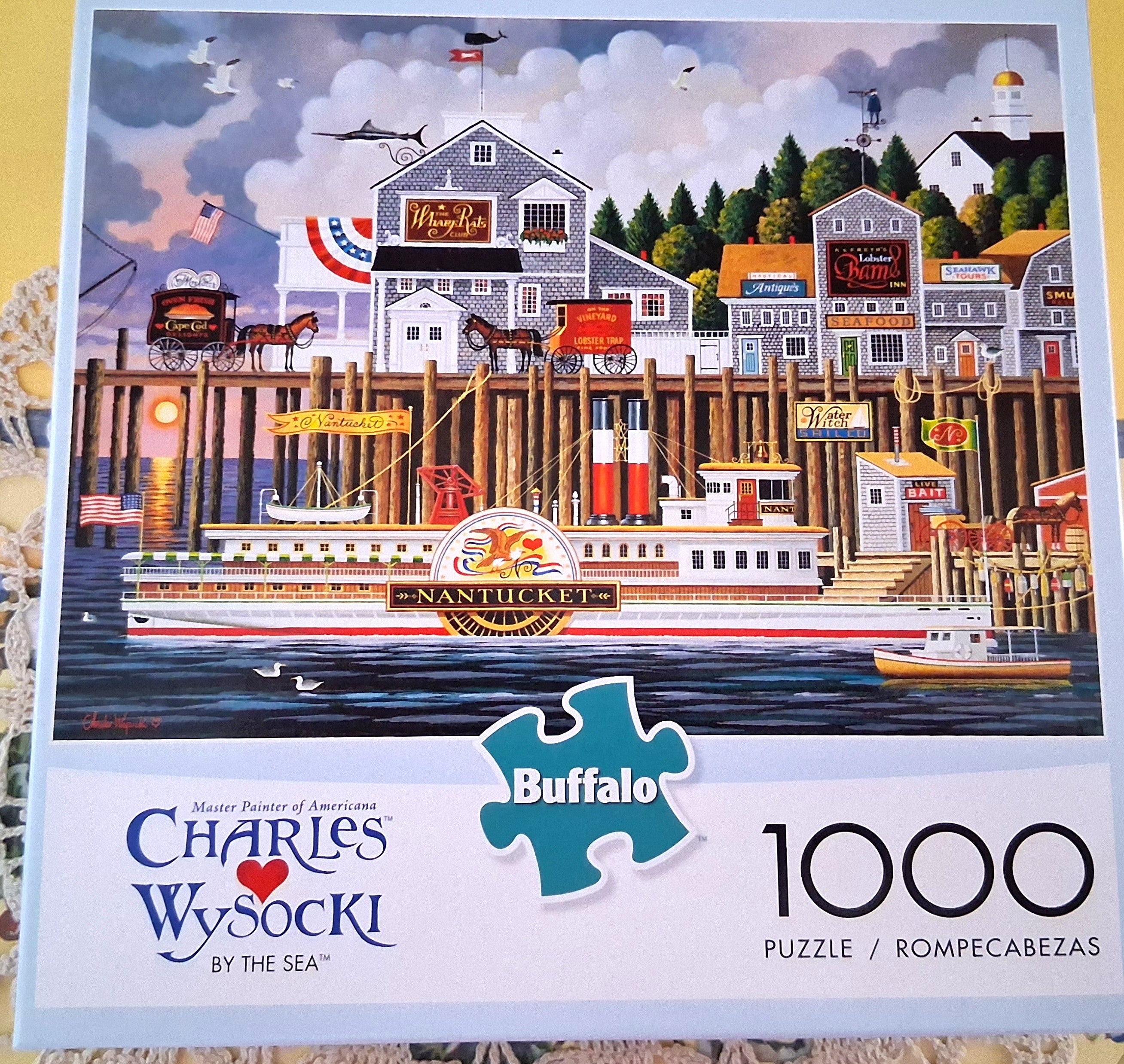“By The Sea” by Charles Wysocki 1000 piece puzzle Americana