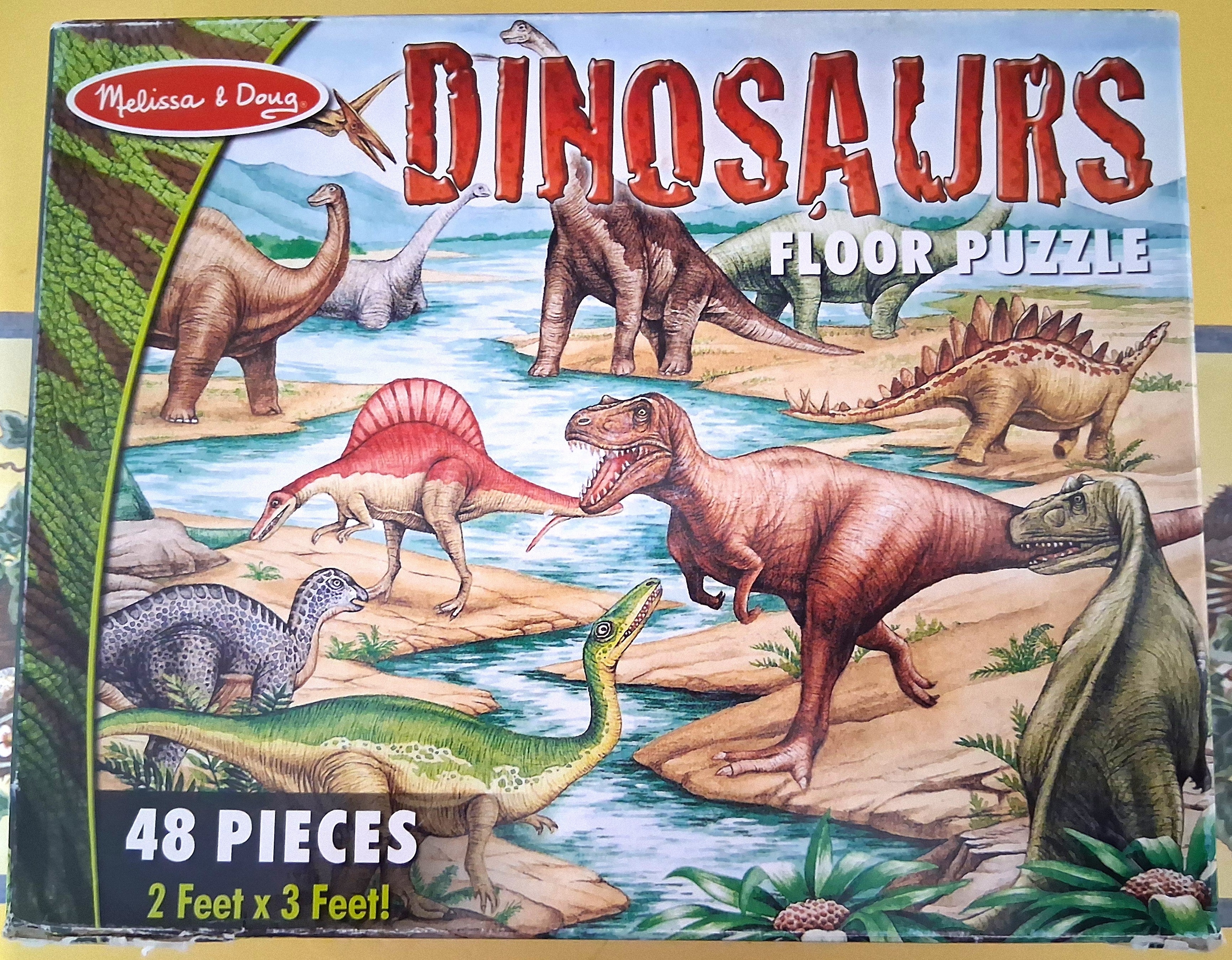 “Dinosaurs” 48 Piece Floor Puzzle For Children “Melissa & Doug”