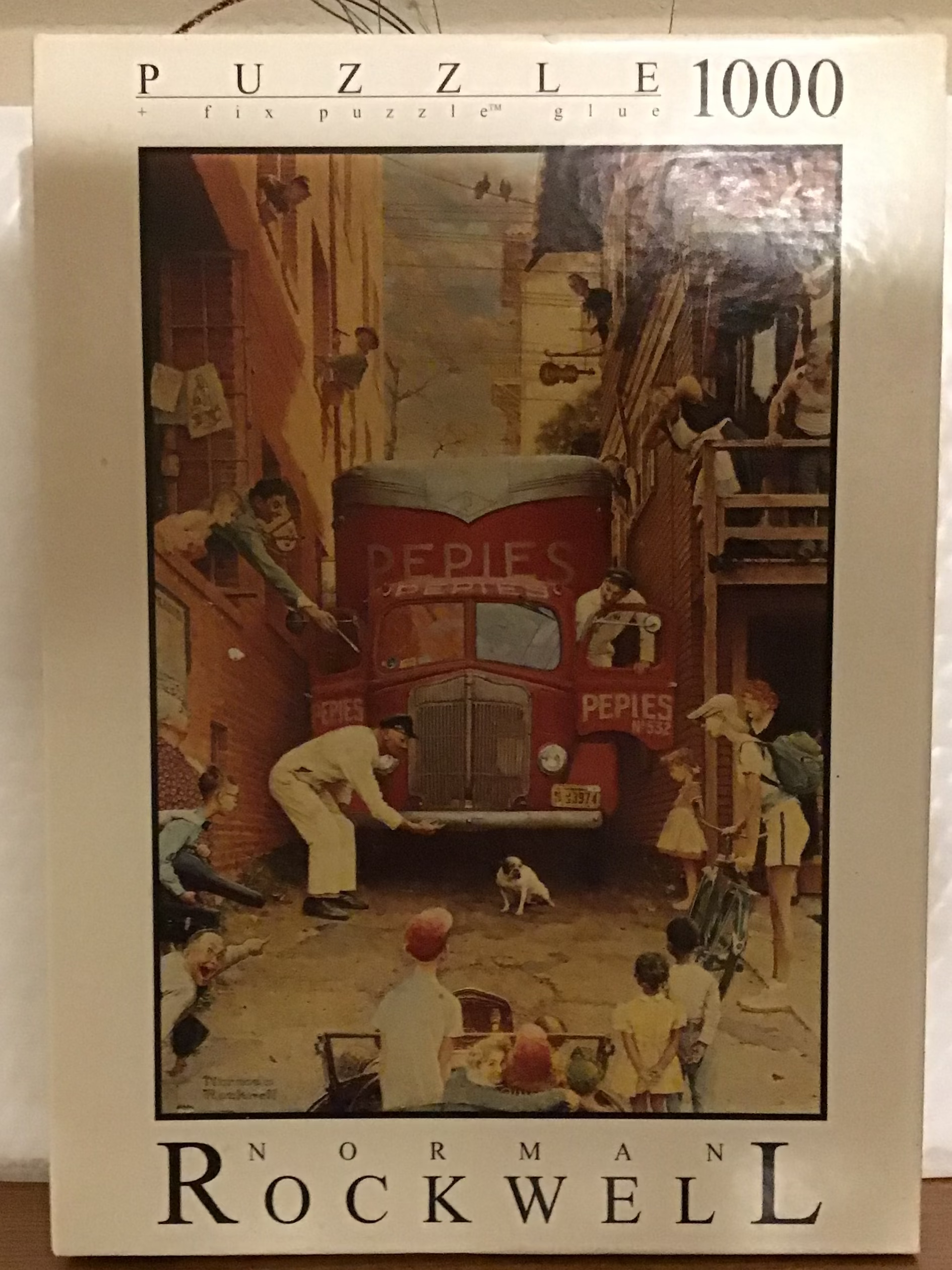 Norman Rockwell Vintage “Traffic Conditions” 1000 piece jigsaw puzzle