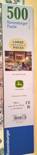 John Deere Ravensburger “Work Desk” 500 piece puzzle New Unopened