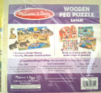 Safari Wooden Peg 7 piece Puzzle by Melissa & Doug