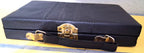Vintage Domino Set 28 Pc Double Six Black Case Rare