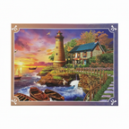 Sunset Lighthouse 1000-Piece Jigsaw Puzzle box