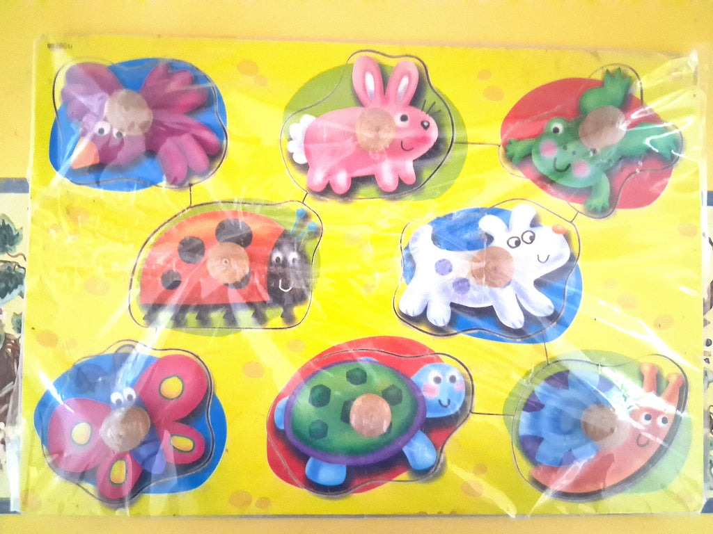 Children's Knob and Peg 8 Piece Animal Puzzle