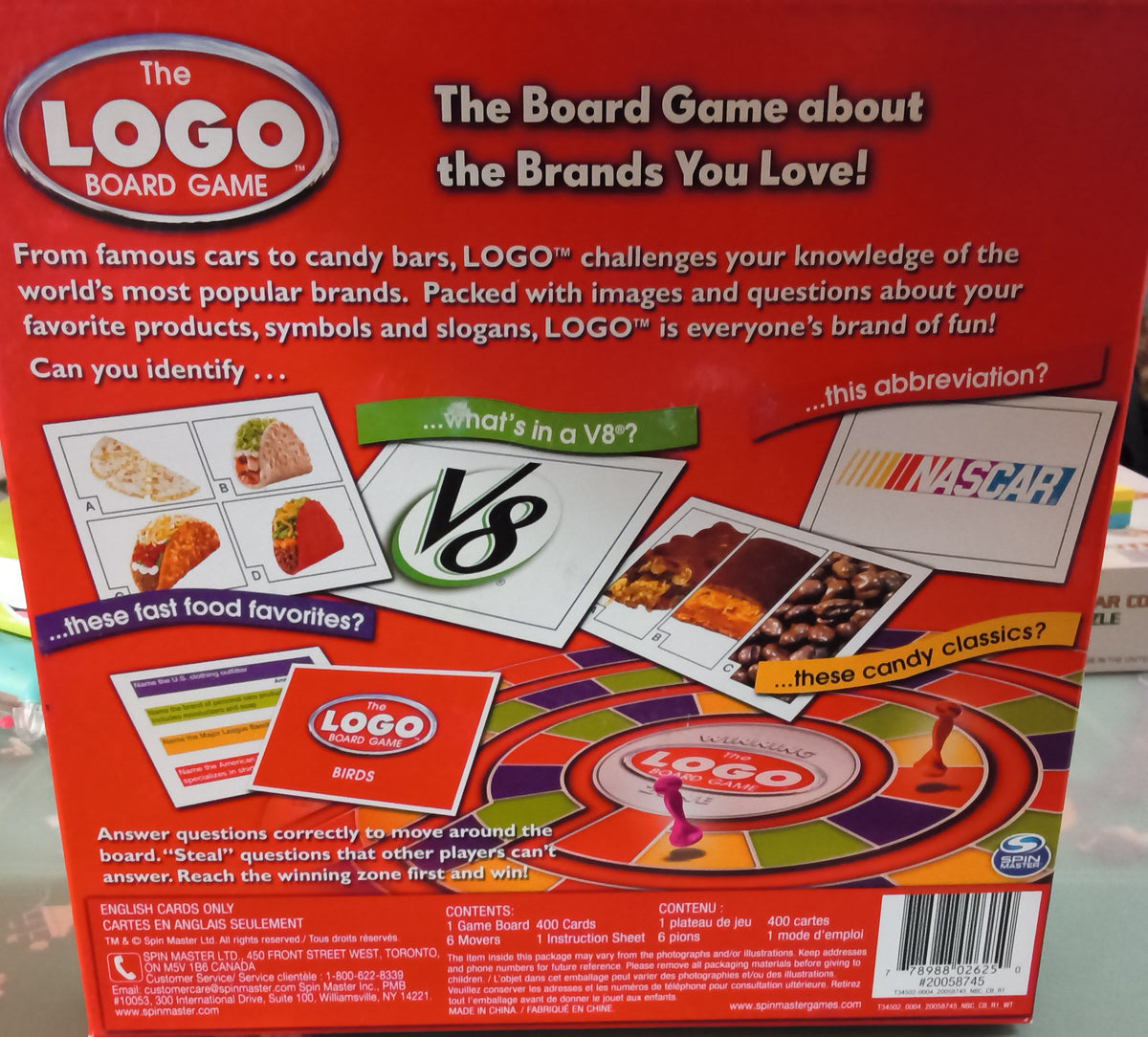 The Logo Board Game Spinmaster The board game about the Brands you love