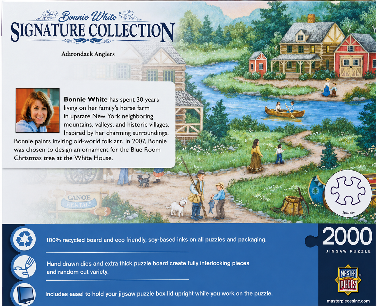 Adirondack Anglers Signature Collection 2000 piece Bonnie White