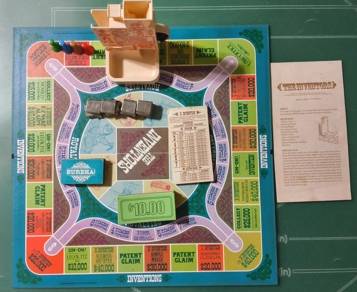 Vintage The Inventors Board Game by Parker Brothers 1974