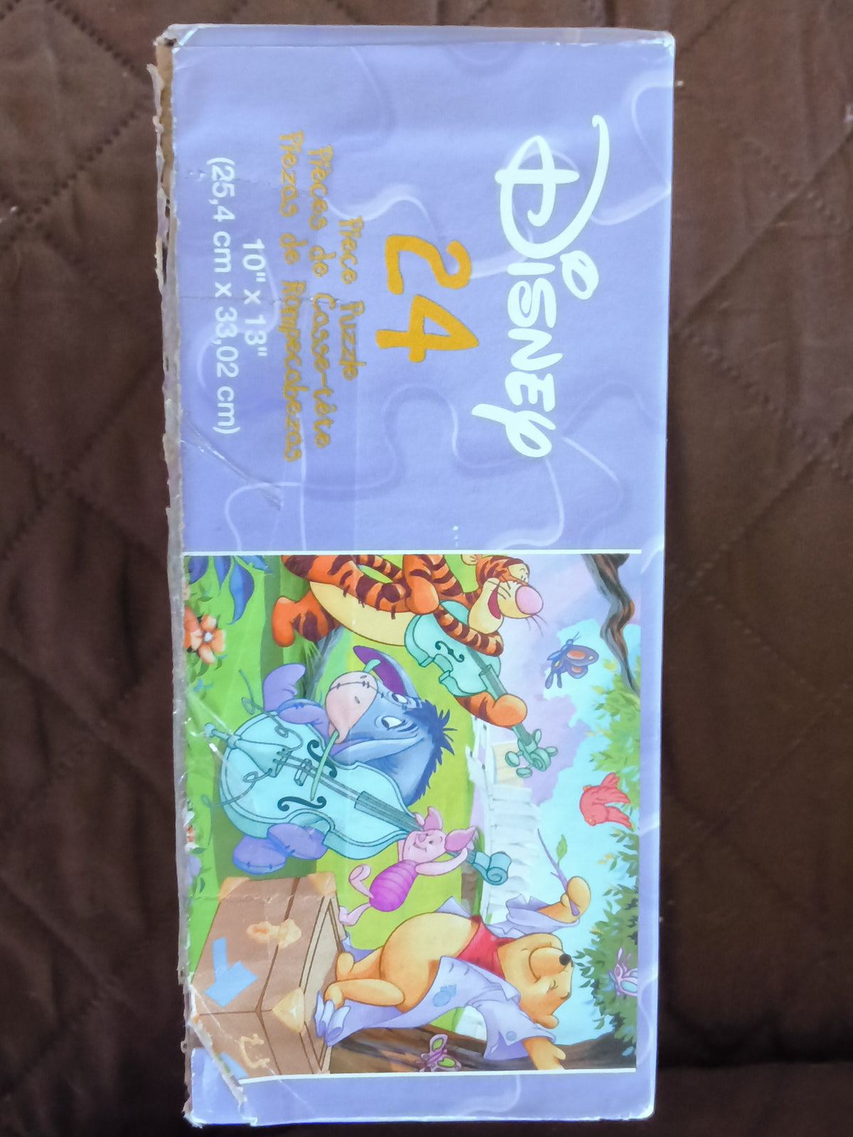 Vintage 23 years old Disney Winnie the Pooh 24 piece Jigsaw Puzzle Music Complete