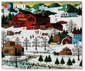 Vintage Milton Bradley Charles Wysocki Smoke Creek Landing 1000 pieces Winter Scene