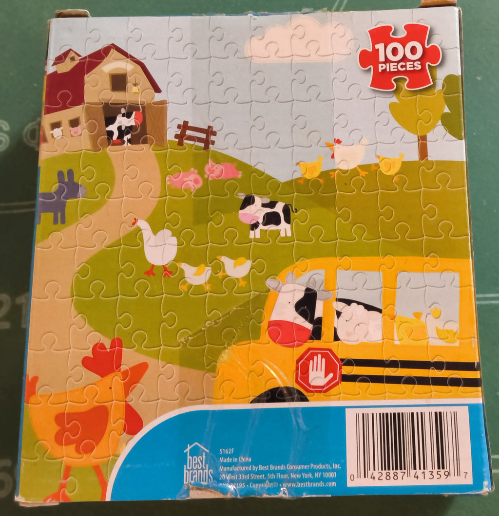 Disney Children's Puzzle Bundle-Mickey Mouse Clubhouse, Winnie the Pooh & Farm Animals