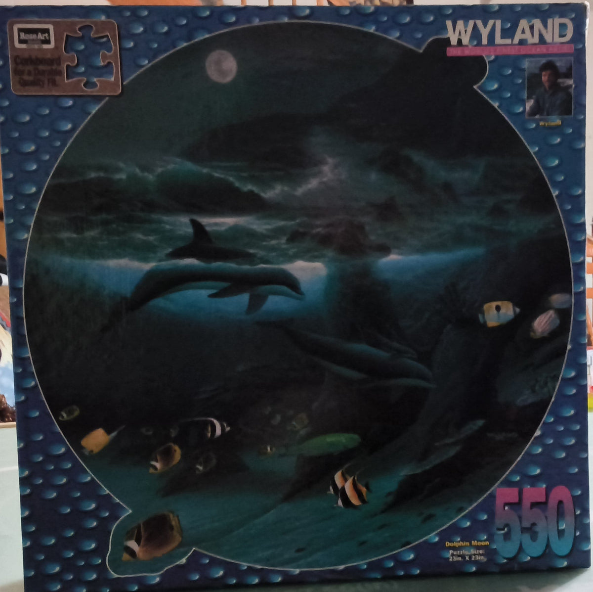 Moonlight & Wildlife Jigsaw Puzzle Bundle – 3 Puzzles Featuring Wolves, Deer & Dolphins, 2,100 Pieces