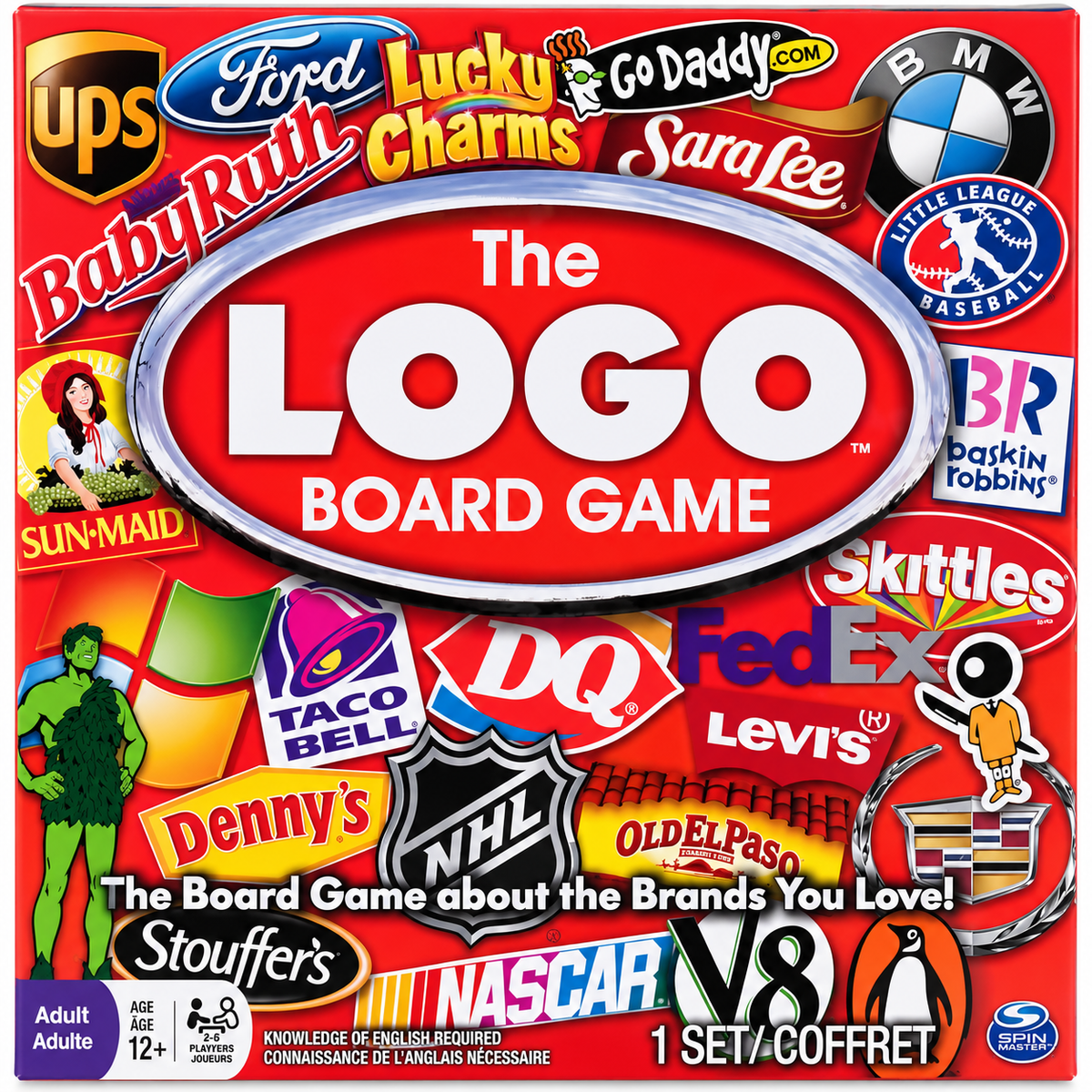 The Logo Board Game Spinmaster The board game about the Brands you love