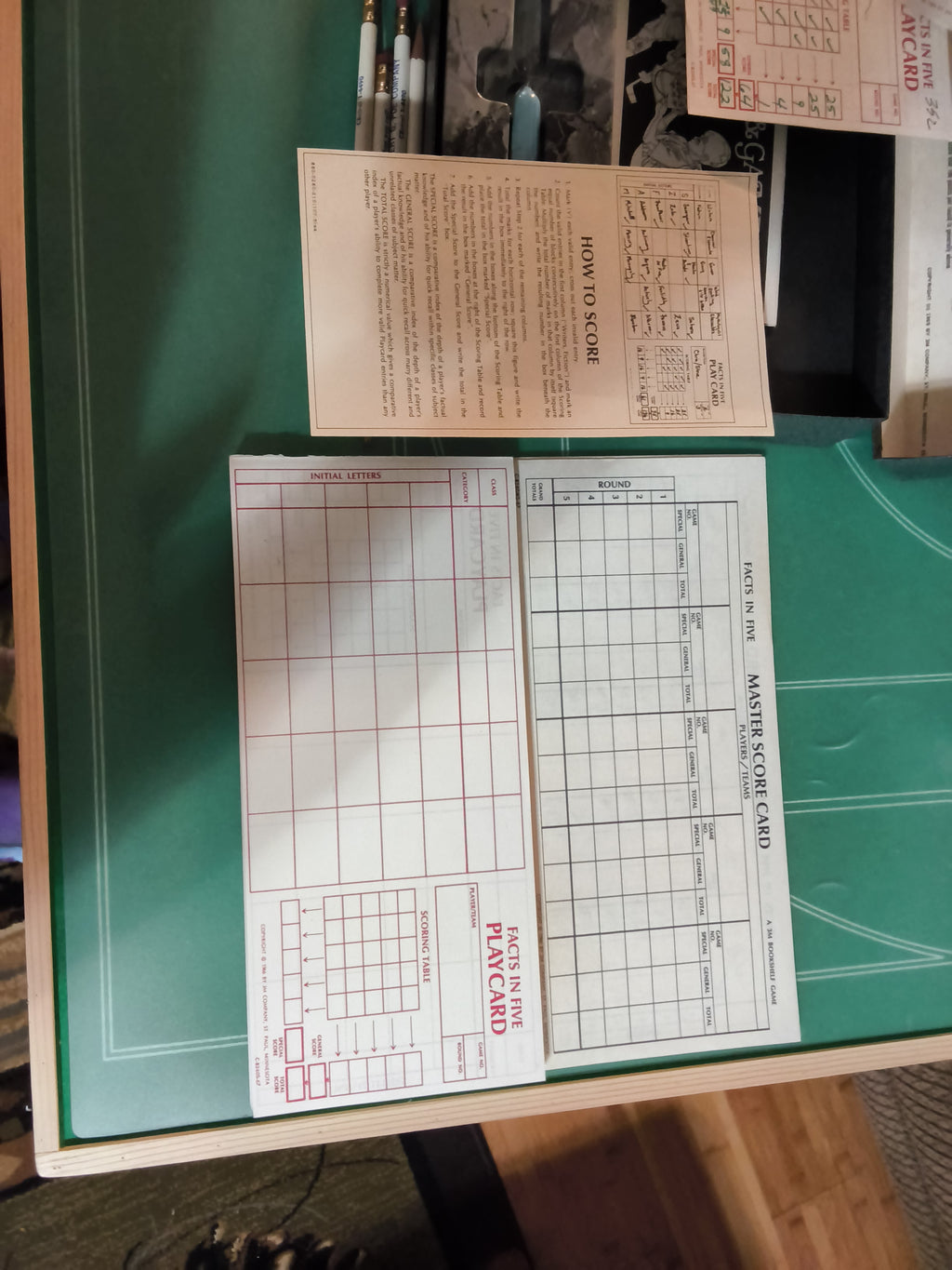 Facts in Five The Game of Knowledge Vintage 3M Board game 1967