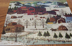 Vintage Milton Bradley Charles Wysocki Smoke Creek Landing 1000 pieces Winter Scene