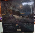 Moonlight & Wildlife Jigsaw Puzzle Bundle – 3 Puzzles Featuring Wolves, Deer & Dolphins, 2,100 Pieces
