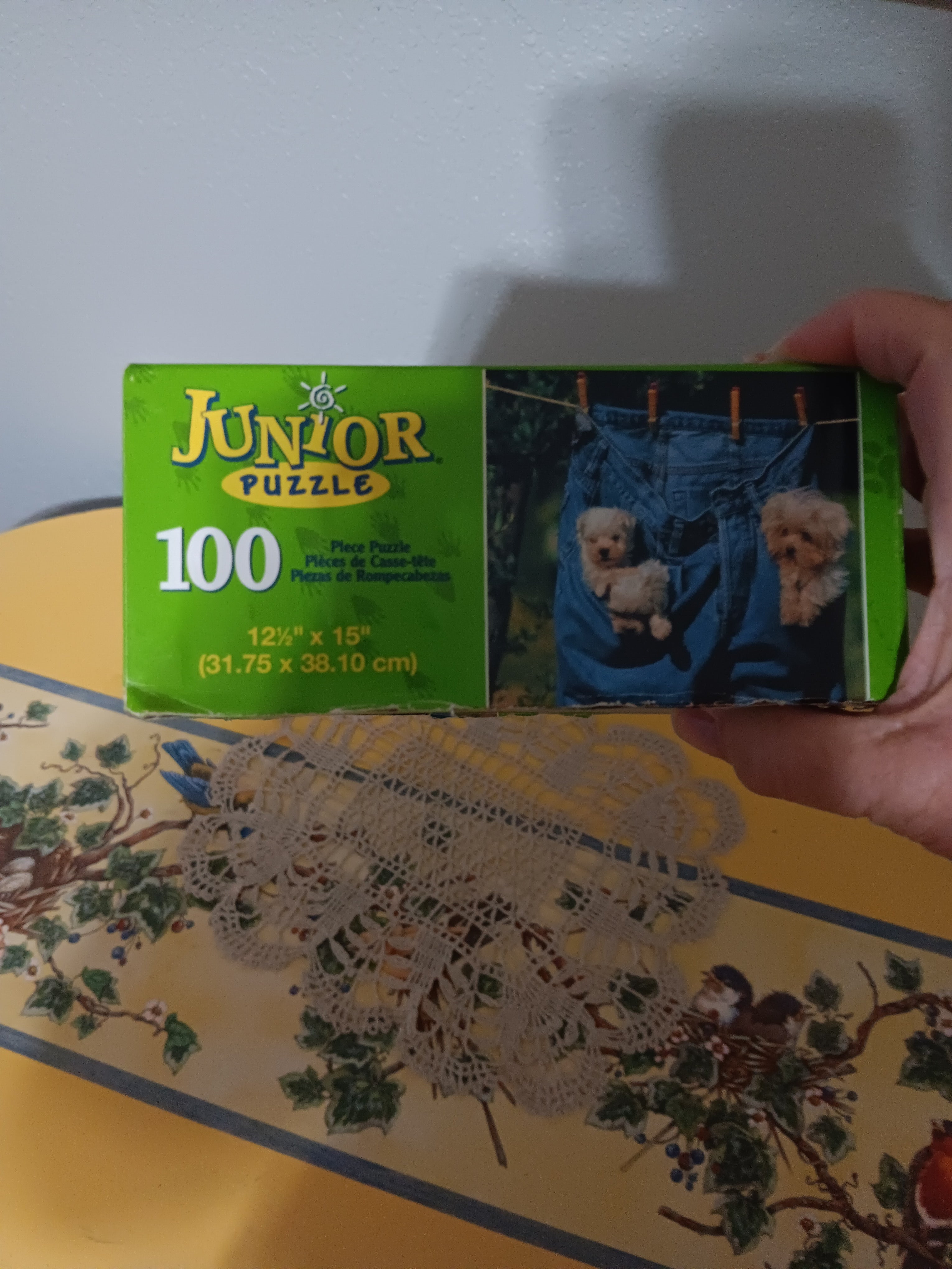“Puppies in Blue Jeans” 100 piece Milton Bradley Children’s Puzzle