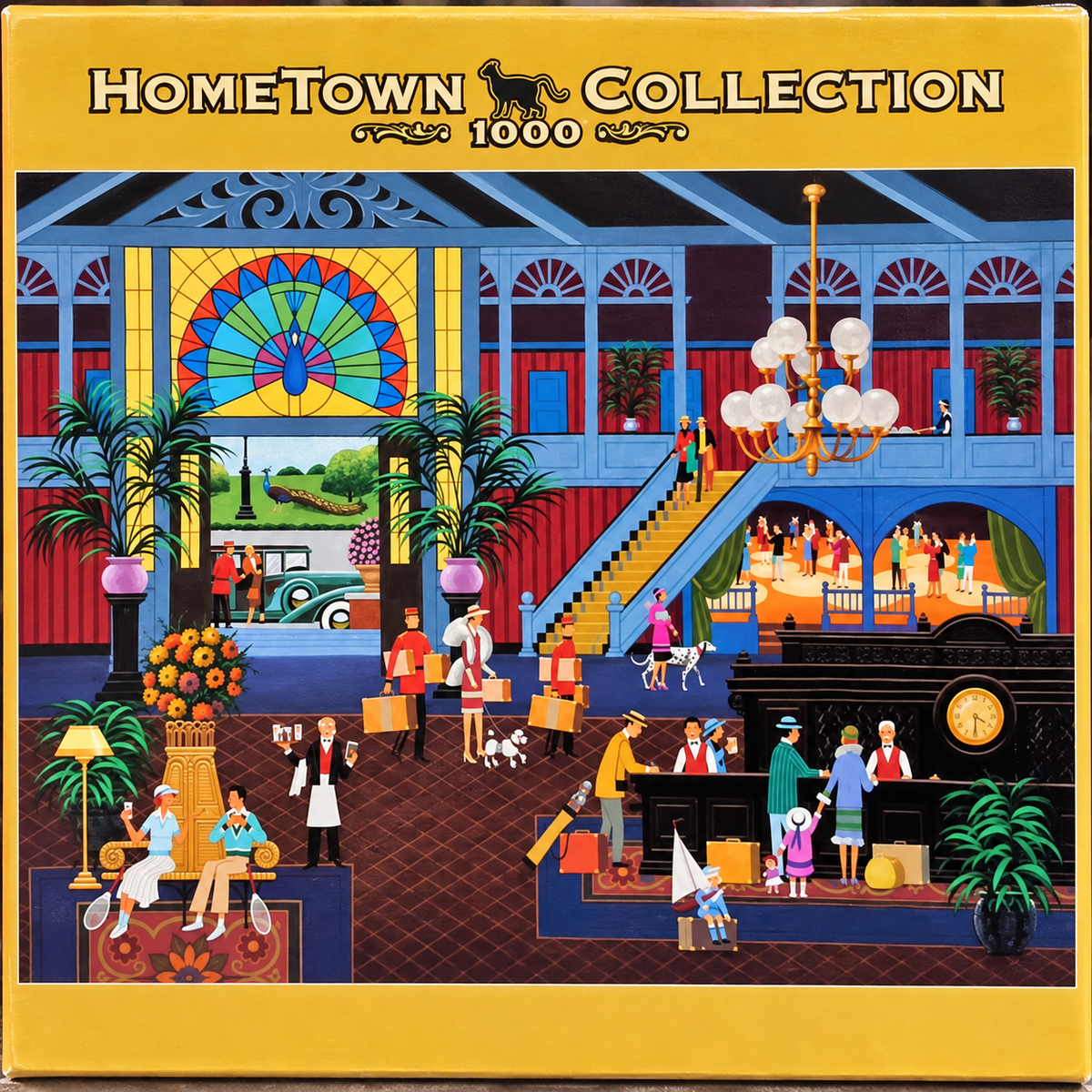 Hometown Collection Heronim Checking in at the Peacock 1000 pieces