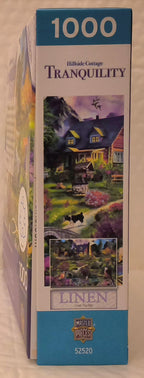 “Hillside Cottage Tranquility” Americana Folk Art 1000 piece puzzle
