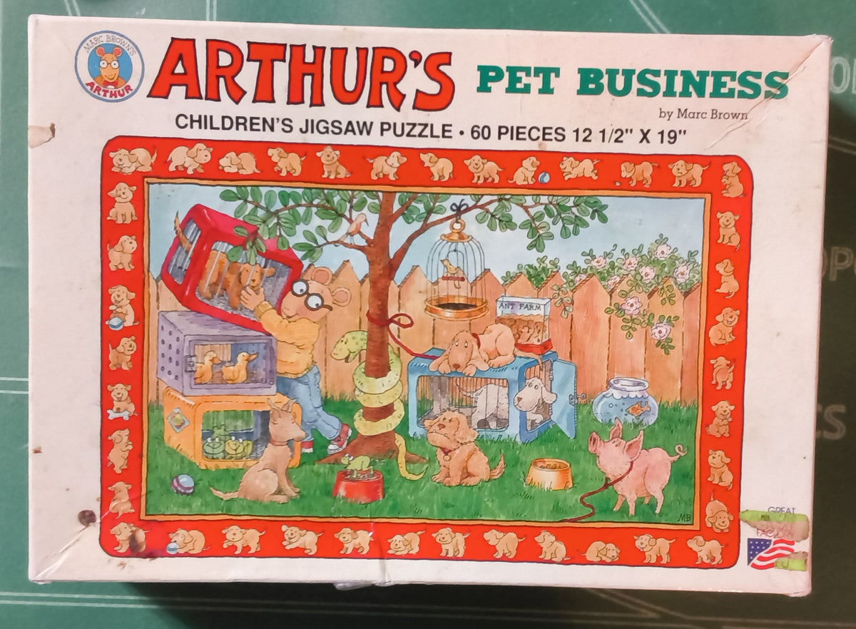 Vintage Arthur Children's Puzzle & Book Collection – 2 Complete Puzzles + 3 Books